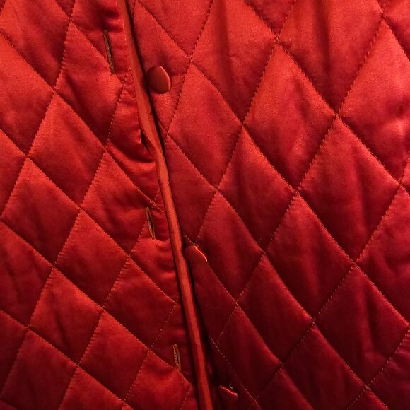 Women's Restoration Hardware Silk Quilted Jacket - Sz. L EUC - Picture 6 of 6